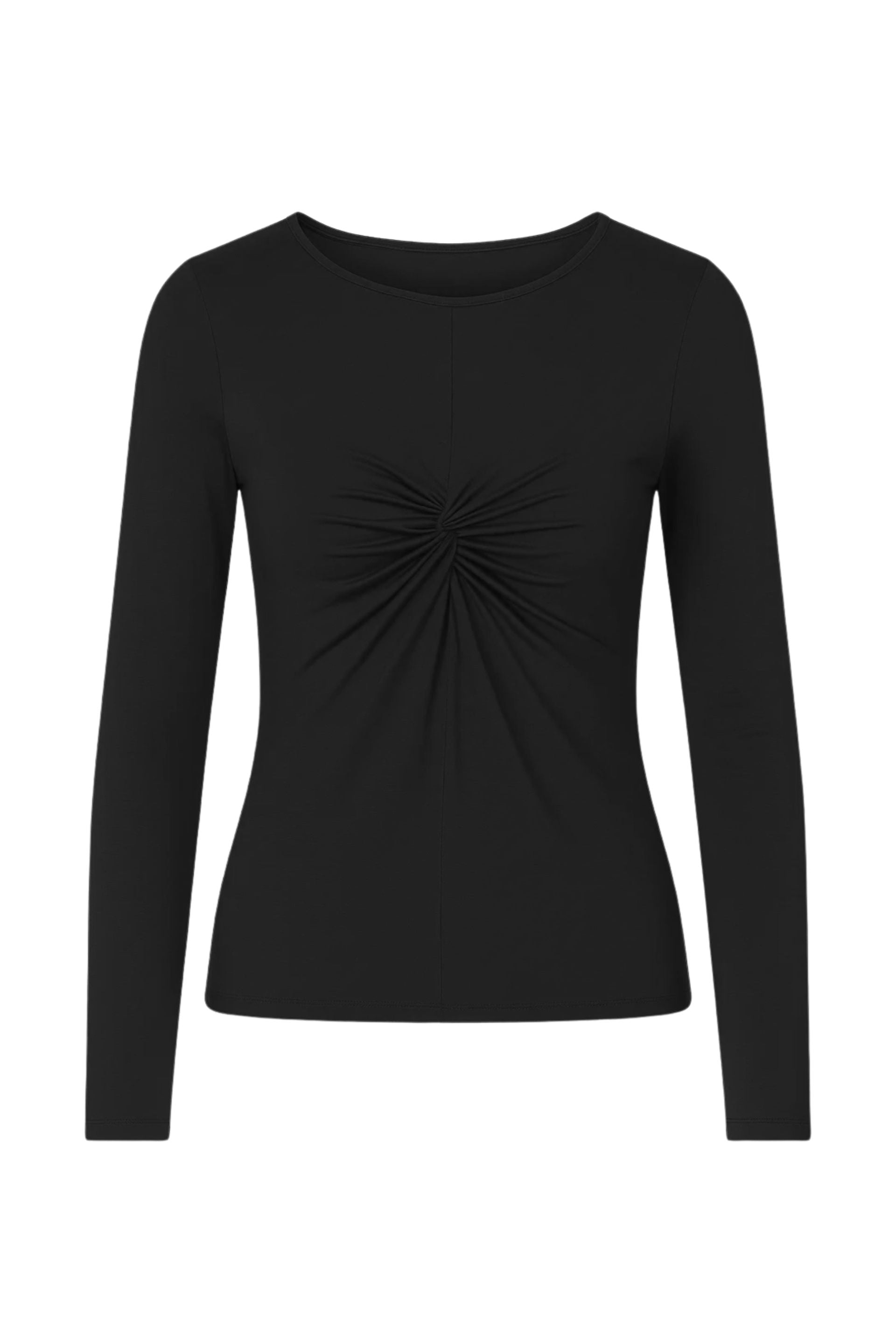 Ana&Co™ Bluzka basic z zawinięciem czarna
