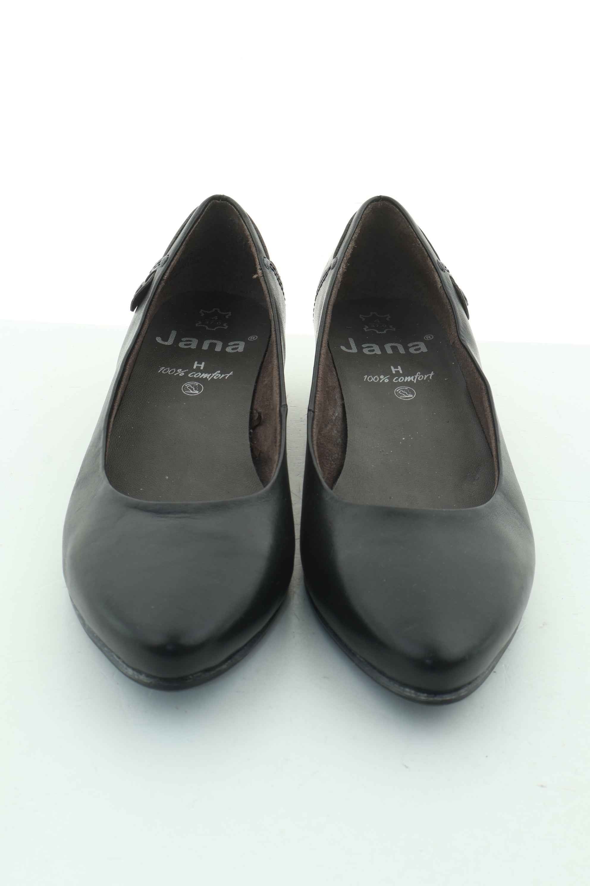 Ana&Co™ Pantofle czarne skóra
