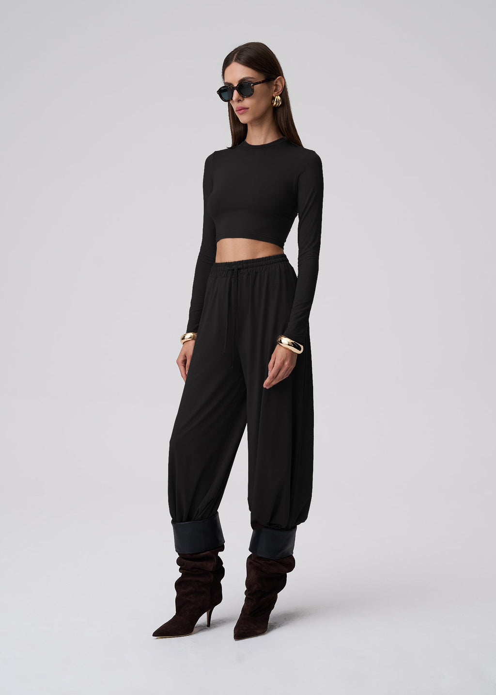 Ana&Co™ SPODNIE TONIA BAMBOO BLACK