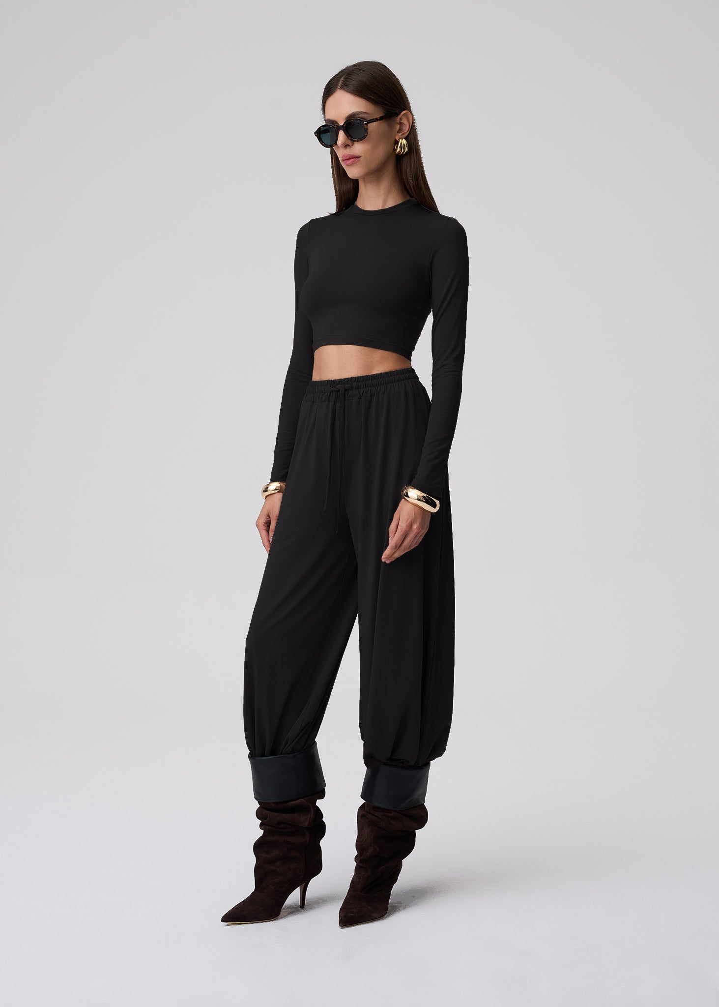 Ana&Co™ SPODNIE TONIA BAMBOO BLACK